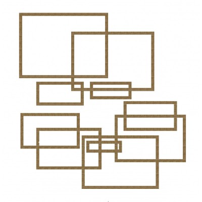 Creative Embellishments - Chipboard «Nested Shape small Rectangles»